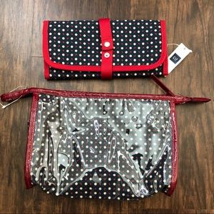 GAP Jewelry and Toiletries or Makeup bags.Blue/Red